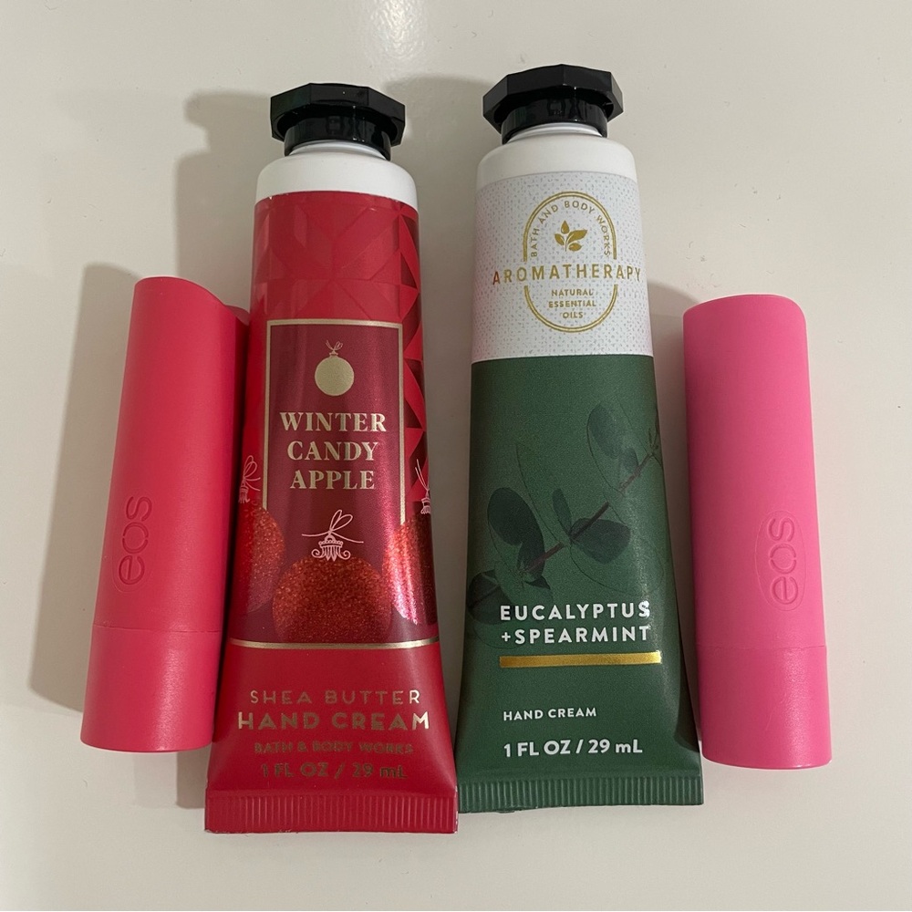 Hand Cream and EOS Lip Balm